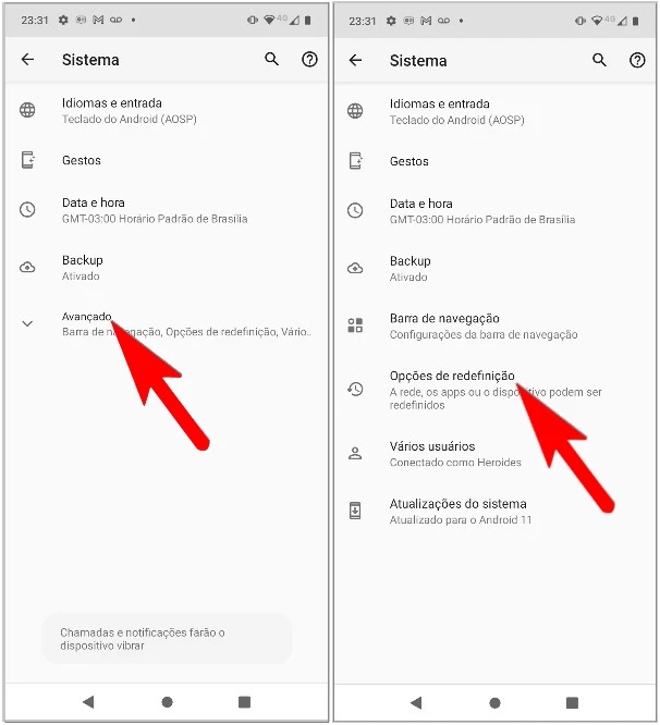 Como formatar o Motorola Moto G53 pelas configurações?