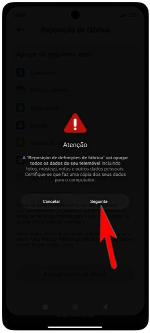 Como formatar o Xiaomi Redmi K60 e K60 Pro pelas configurações?