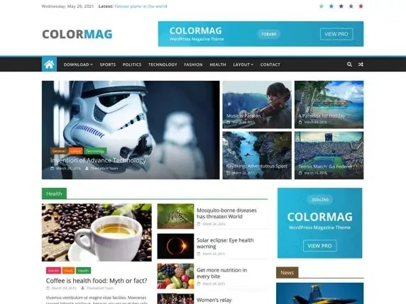Tema WordPress ColorMag