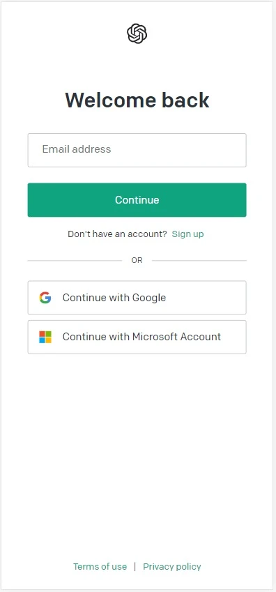 Criando uma chave API no site OpenAI