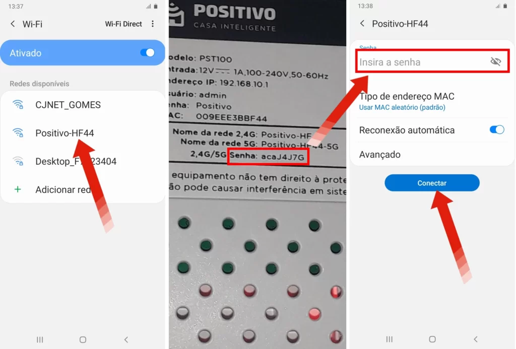 Conectando o Smart Roteador Mesh Positivo à internet (PPPoE).