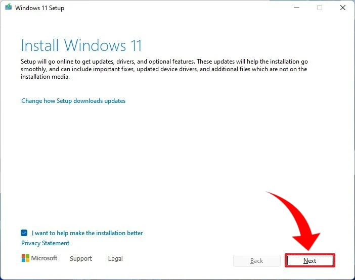 Instalação da Atualização do Windows 11 com Copilot usando a Ferramenta de Criação de Mídia