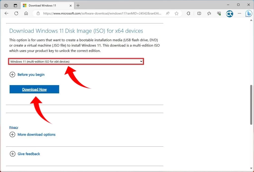 Instalação da Atualização do Windows 11 com Copilot a partir de um arquivo ISO