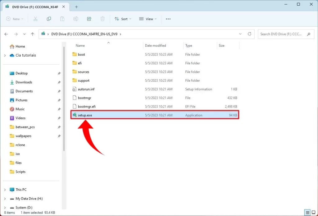 Instalação da Atualização do Windows 11 com Copilot a partir de um arquivo ISO
