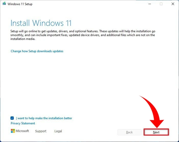Instalação da Atualização do Windows 11 com Copilot a partir de um arquivo ISO