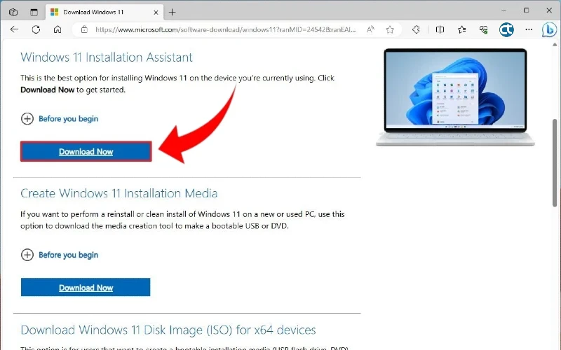Instalação da Atualização do Windows 11 com Copilot usando o Assistente de Instalação