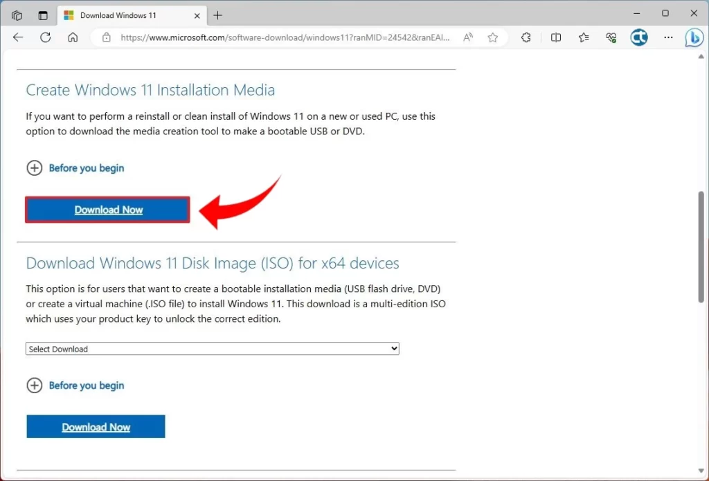 Instalação da Atualização do Windows 11 com Copilot usando a Ferramenta de Criação de Mídia