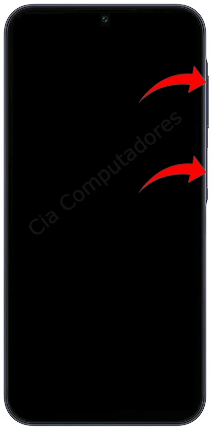 Como formatar o Samsung Galaxy A15 5G usando os botões?