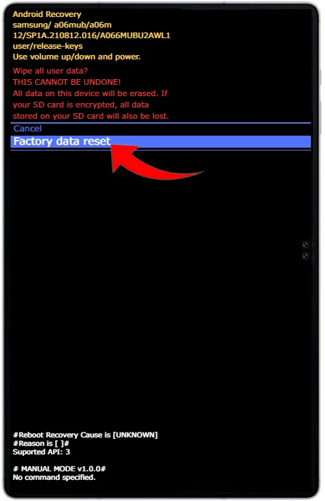 Como formatar o Samsung Galaxy Tab S6 Lite 2024 pelo modo de recuperação?