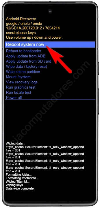 Como formatar o Google Pixel 8 via Modo de Recuperação?