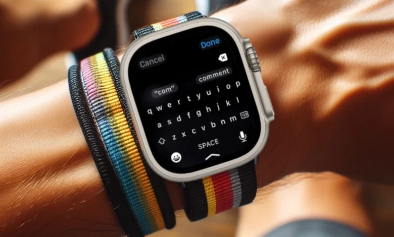 Como usar o teclado no Apple Watch?