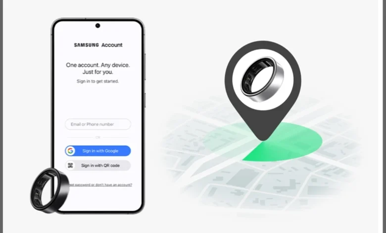 Como encontrar o Galaxy Ring com o Samsung Find