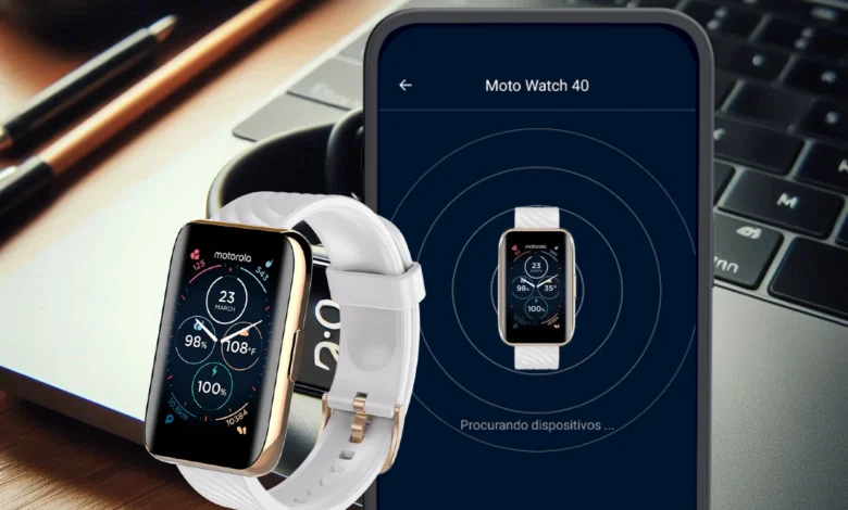 Como configurar o Moto Watch 40?