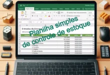 Como criar planilha simples de controle de estoque