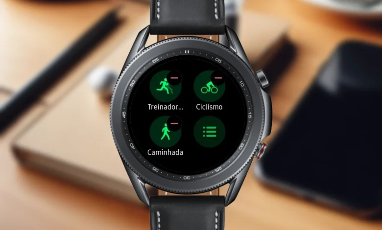 Como personalizar o widget de exercícios no Galaxy Watch 3