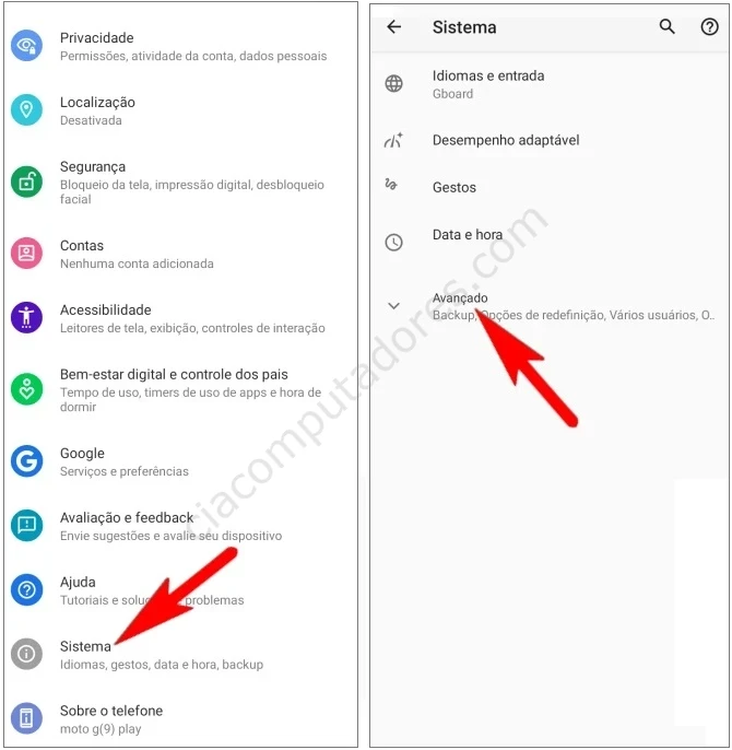 Como formatar o Motorola razr 50 através das Configurações?