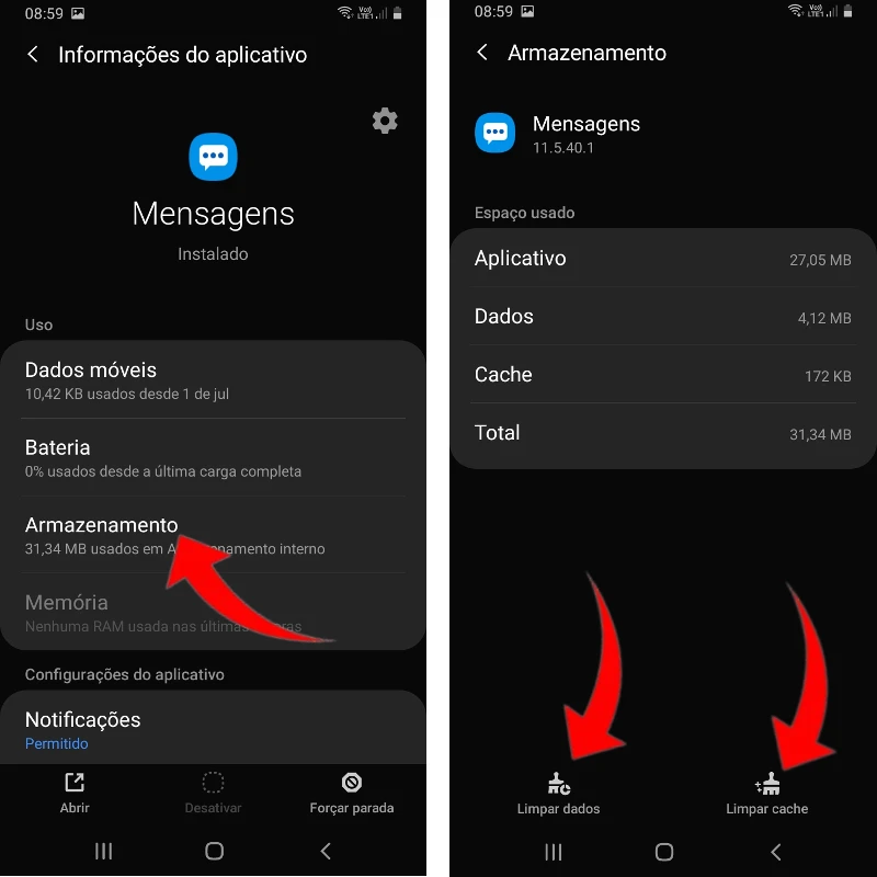 Passos para resolver o erro “Falha ao baixar o anexo da mensagem multimídia. Tente novamente mais tarde.”