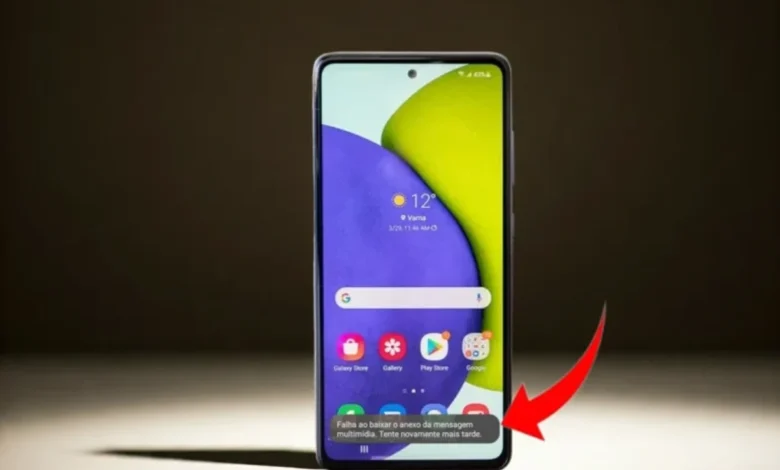 Falha ao baixar o anexo da mensagem multimídia: como resolver este erro?