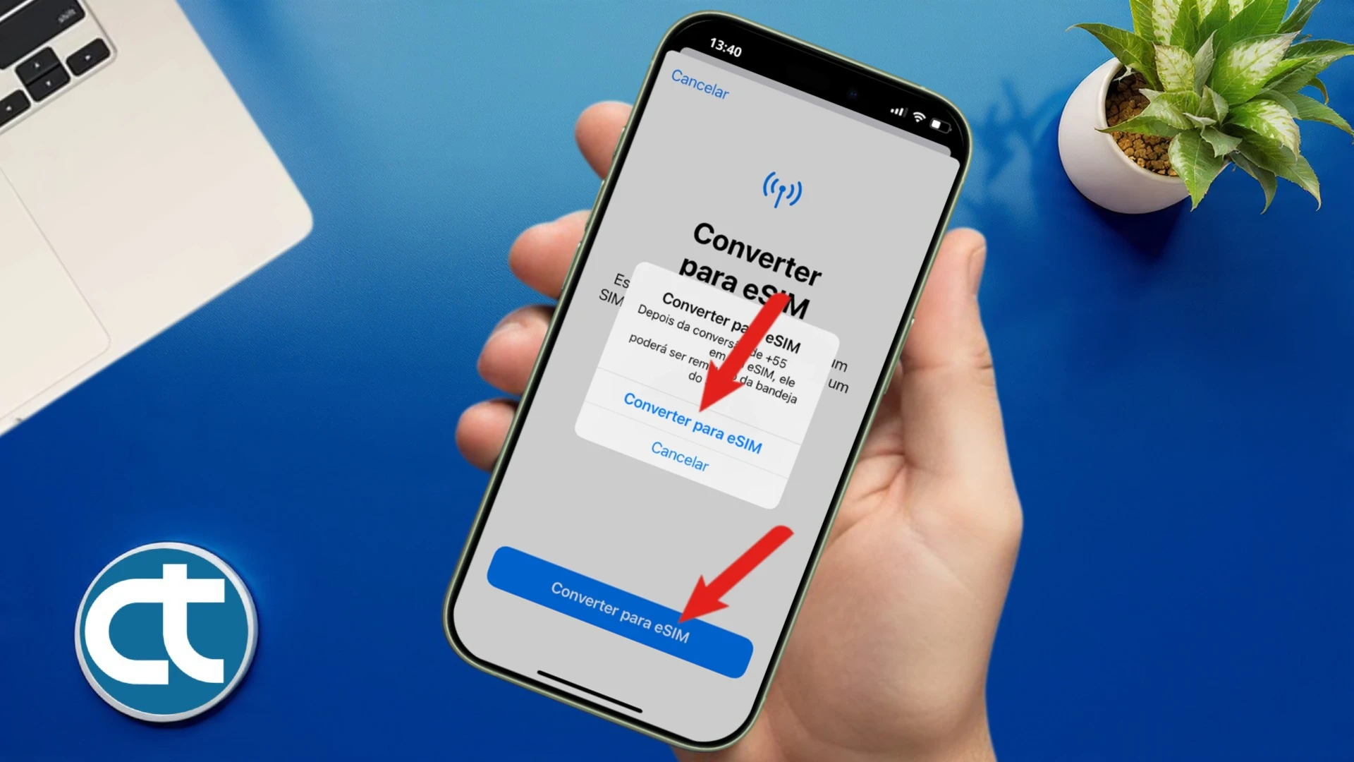 Como converter Chip Físico em eSIM no iPhone 17