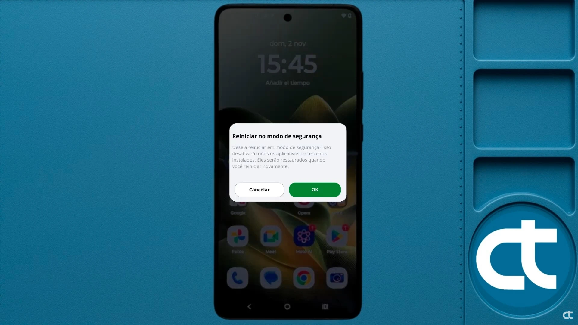 Como entrar e sair do Modo de Segurança no Celular Motorola?