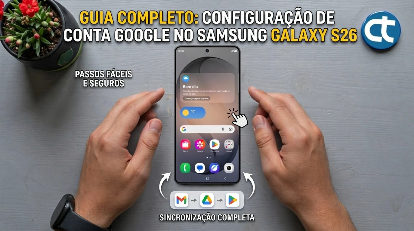 Como Adicionar Conta Google no Samsung Galaxy S26