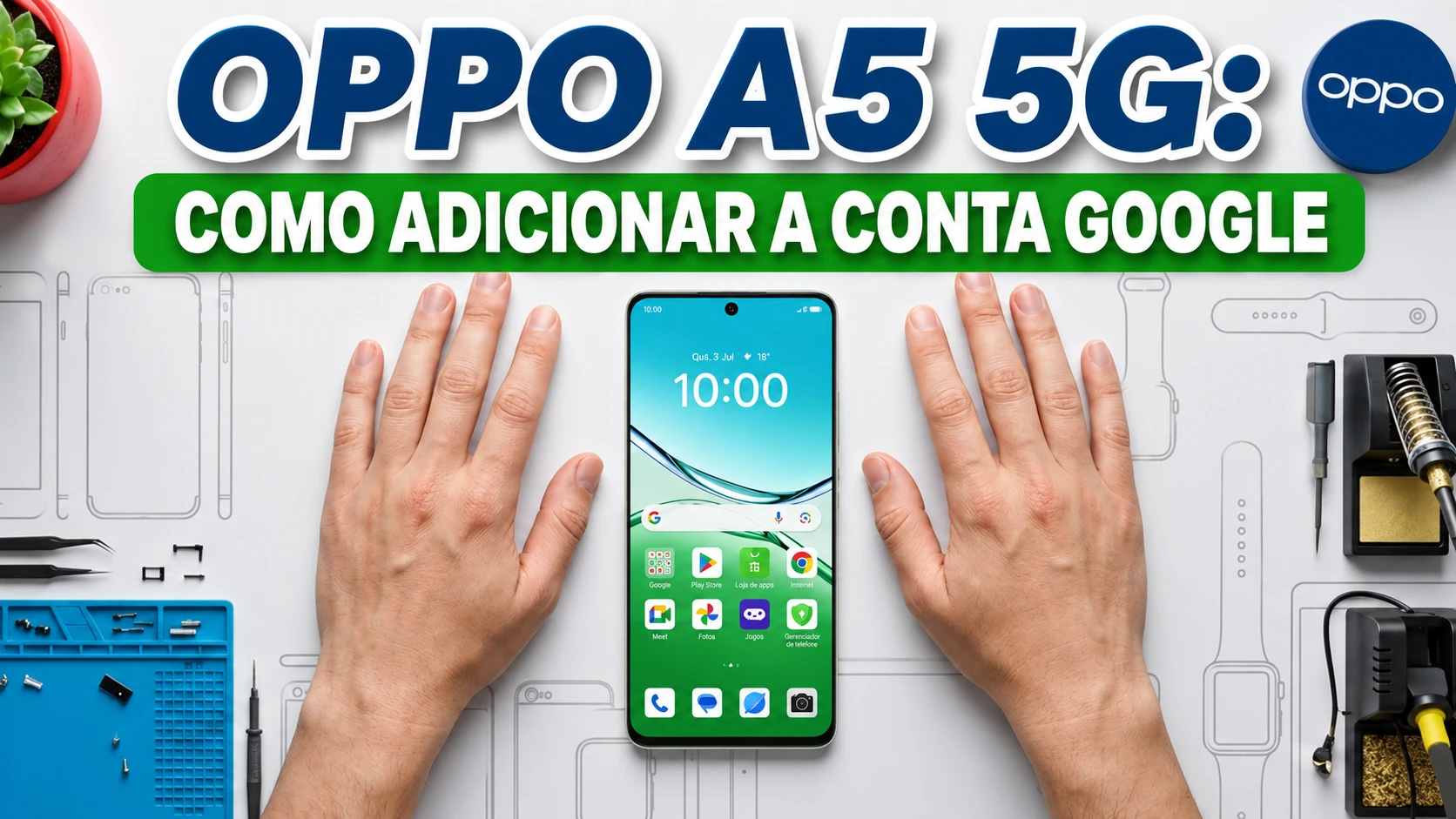 Como adicionar conta Google no Oppo A5 5G