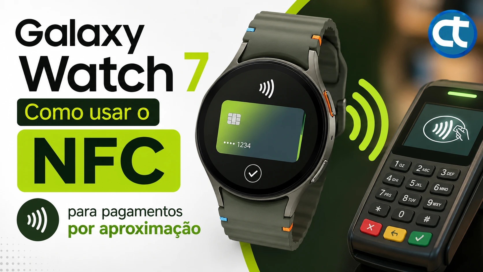Como usar o NFC no Galaxy Watch 7?