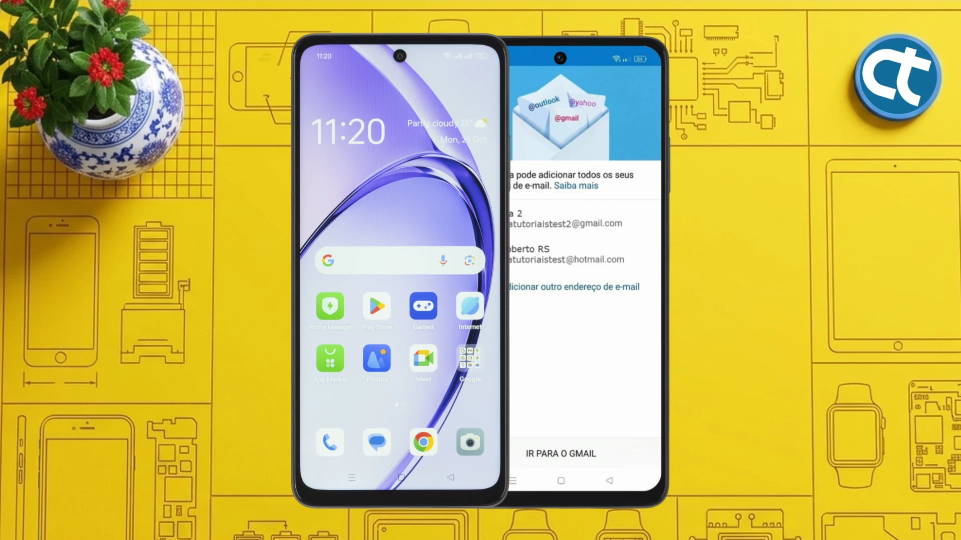 OPPO A40: Como adicionar conta Hotmail ou Outlook