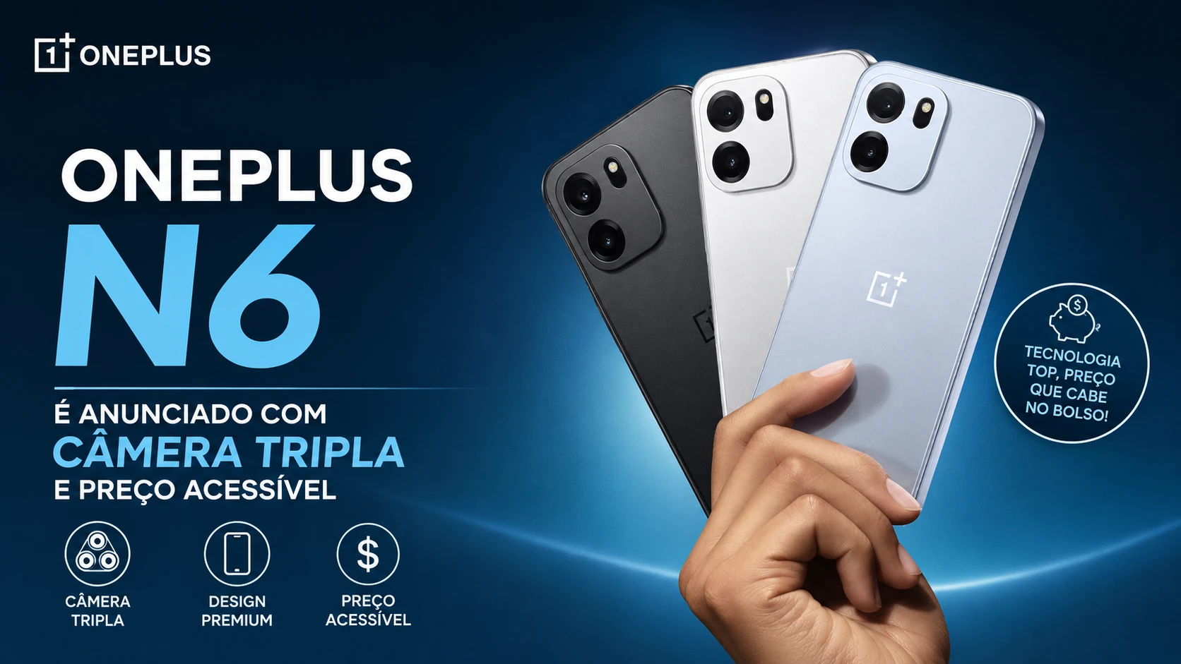 OnePlus N6 tem design moderno, tela ampla e lançamento confirmado