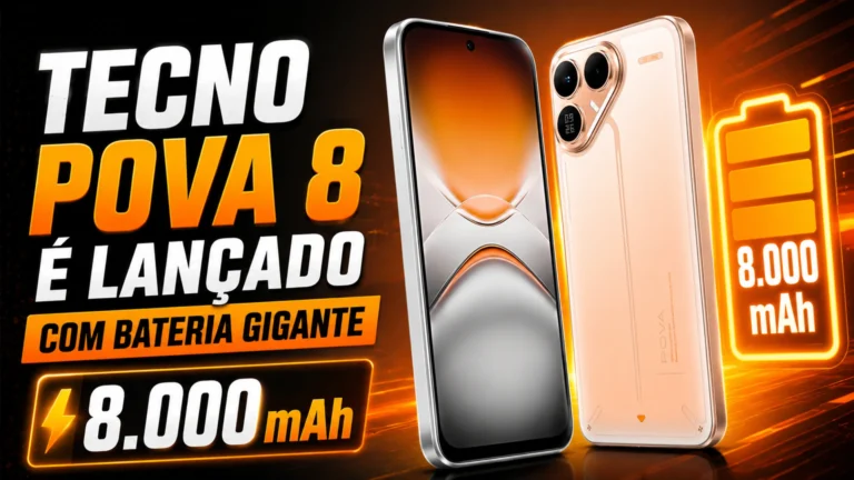 Tecno Pova 8 é lançado com bateria de 8.000 mAh e promessa de até dois dias de uso
