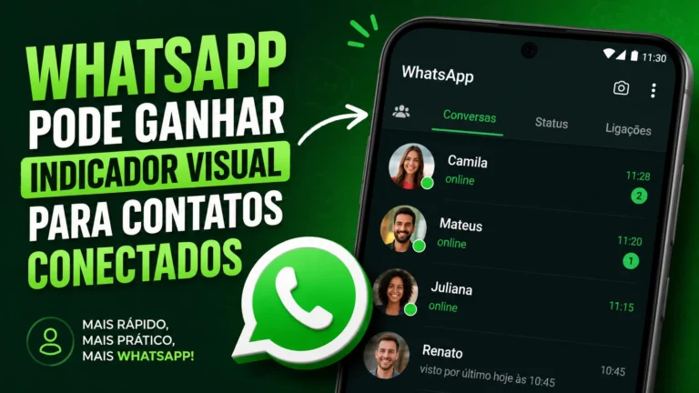 WhatsApp pode ganhar indicador visual para contatos conectados