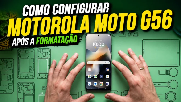 Como configurar o Motorola Moto G56 após a formatação