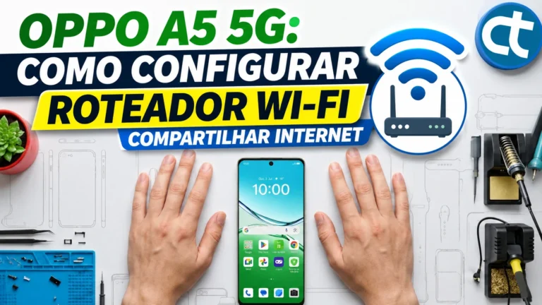 Como rotear o Wi-Fi do OPPO A5 5G (Rotear Internet)
